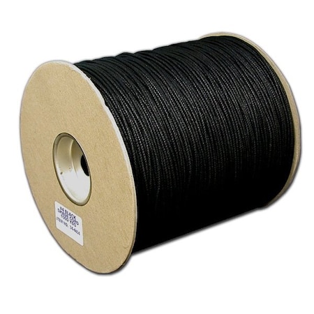 T.W. Evans Cordage Co. No. 4 1/8. Cotton Shade Cord 1000 Yard Spool Black 34-4404